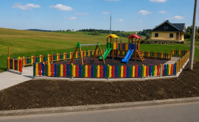 Parque infantil de Coaña, obra civil de Esvedra en Asturias